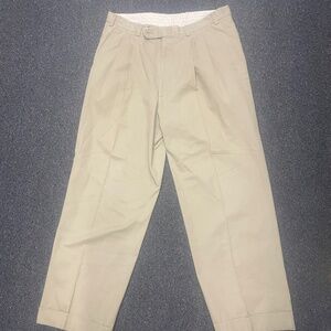 $495 Paul Stuart Khaki Beige Pants Men’ Size 34 38